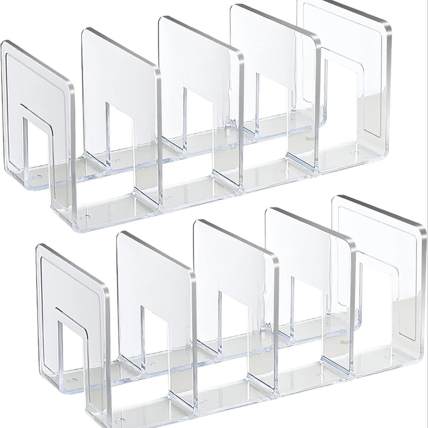 2-Pack Transparent 4-Compartment Bag Organizer, Closet Divider for Handbags, Scarves, Ties, Rack Storage Solution, Essential Wardrobe Accessory