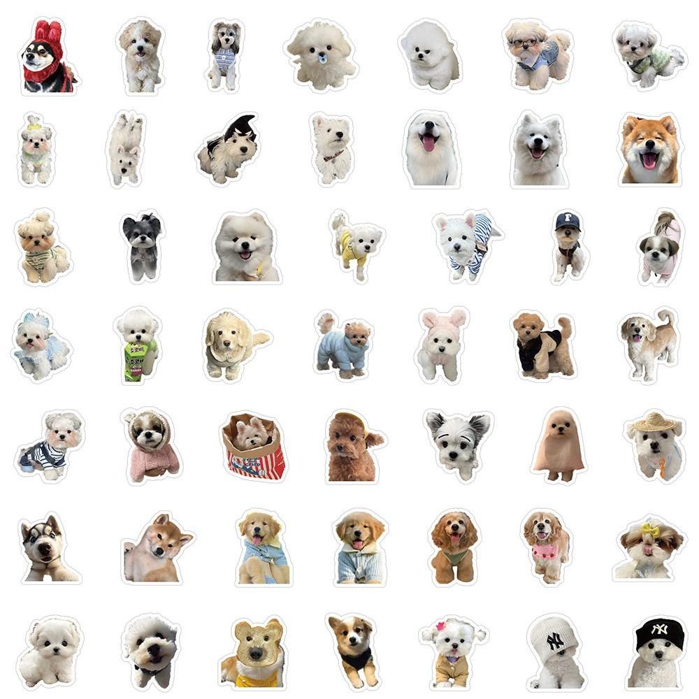 103 Trendy Dog Stickers, Unique Creative Clear Handmade Notebook DIY Waterproof Decorative Stickers, Personalized Stationery Accessories