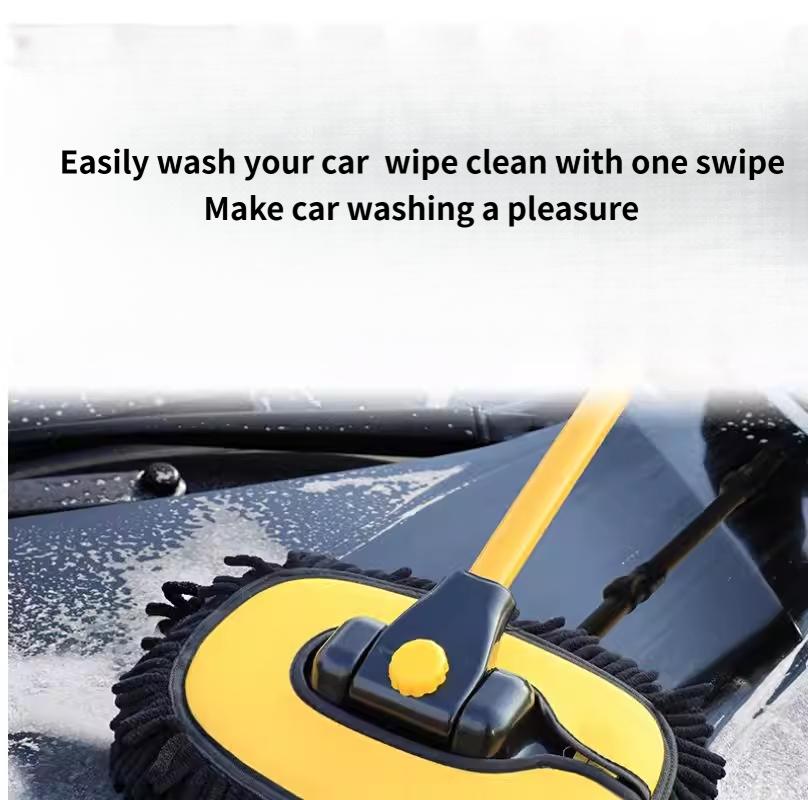 Snowy Neck Thickened Car Wash Brush Head - Adjustable Bendable Extension for Replacing Brush Heads - Expanded Furry Car Wash Brush Accessories