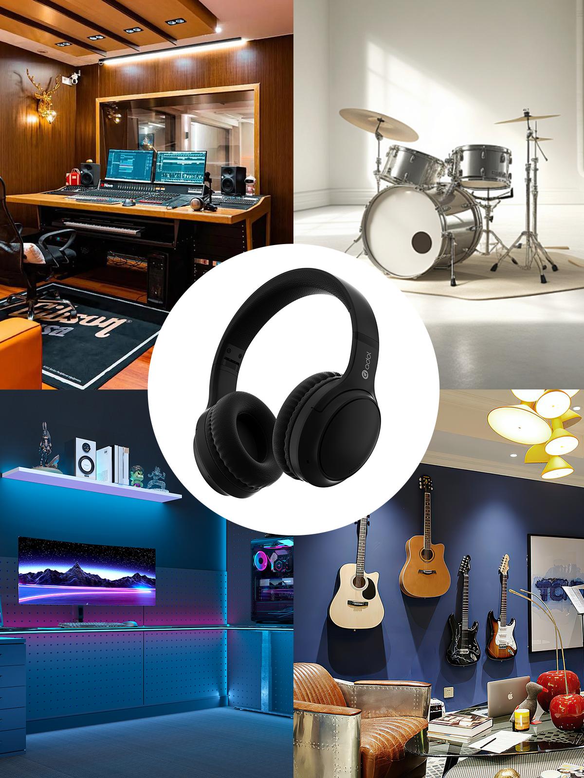 Asus  ANC headset with microphone,lightweight,foldable&portable,for gaming,gym,office