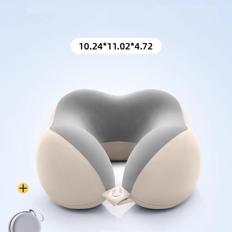 Portable cervical pillow, suitable for travel and home | Ergonomic design, compact and easy to store, comfortable sleep, suitable for desk, car and long-distance flights, slow rebound, machine washable pillowcase