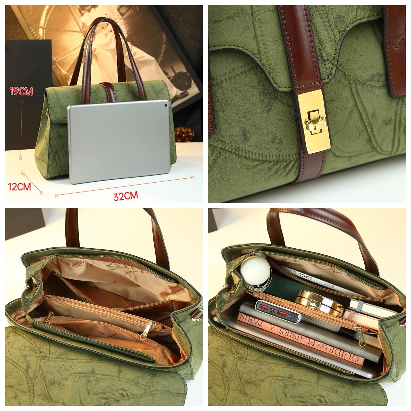 Vintage Commuter Tote Bag for Women, 2026 New High-End Large Capacity Handbag, Mom Bag for Work, Single Shoulder Bag