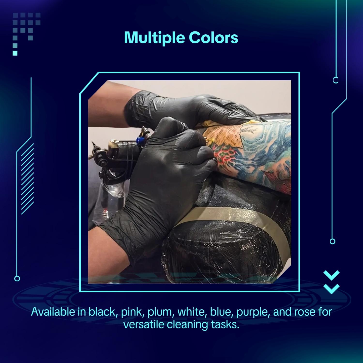 Disposable Nitrile Gloves, 20/50/100 Pairs, Lightweight Gloves for Home Cleaning, Pet Care and Dyeing, Lead- and Alcohol-Free, Available in Multiple Colors