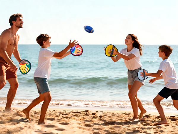 Joycat Sport Toys, Velcro Ball and Catch Game, Toss and Catch Ball Game Set, Baseball & Football Glove, Yard Games Beach Toys, Paddle Ball Family Backyard Games Joycat Sport Toys, Velcro Ball and Catch Game, Toss and Catch Ball Game Set, Baseball & Football Glove, Yard Games Beach Toys, Paddle Ball Family Backyard Games