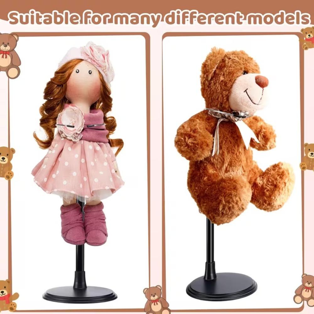 9pcs Doll Display Stand Set Adjustable for 4.0-8.0 Inch Dolls, Keeping Upright, Display Rack, Showcase, Display Table (Dolls Not Included)