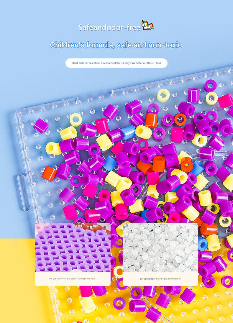Fuse Beads DIY Craft Kit |   5MM Animal Pattern Bead Set |   Creative Educational Art Toy for Kids