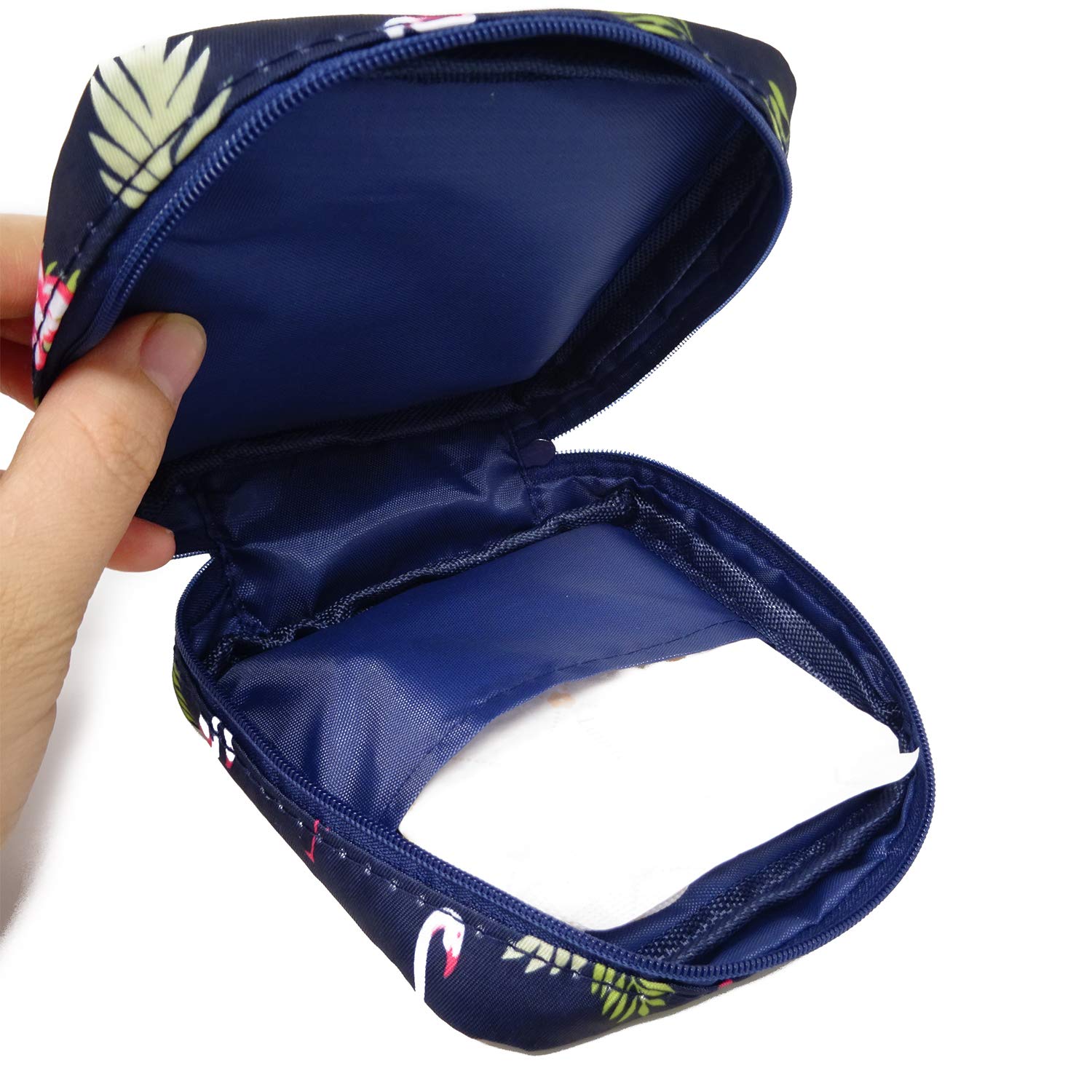 Storage Pouch, 1 Count Portable Menstrual Pad Storage Pouch, Small Zipper Travel Pouch for Outdoor Travel, Home Organizer Supplies