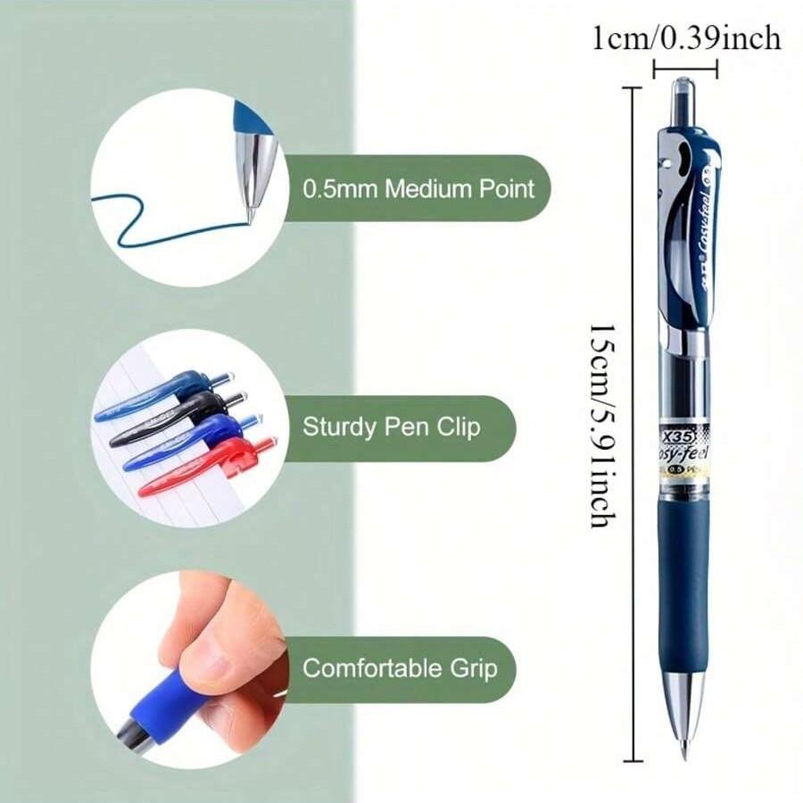 Neutral Pen for Doctors & Nurses, Prescription Design, 0.5mm Quick-Dry Smooth Flexible, Ideal for Schools & Offices, Stationery