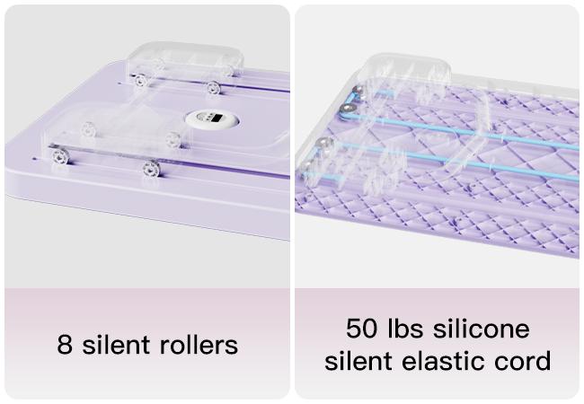 UMAY Pilates Board with Yoga Socks - Pilates Equipment Set, Multifunctional Foldable Home Pilates Board, 5-in-1 Pilates Skateboard