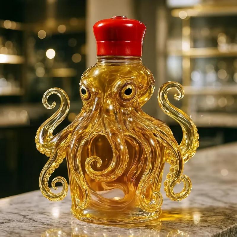 2026 new popular octopus shape whisky bottle cute octopus