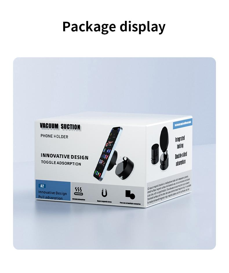 Magnetic Phone Holder Stand, Adjustable & Foldable, Strong Suction Cup, Vacuum Adsorption, Portable Multifunctional Mobile Phone Stand for Car & Multi-Scene Use vacuum magnetic