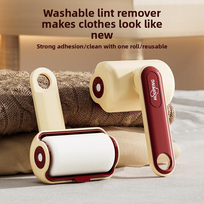 Rotating Handle Washable Lint Roller Reusable Pet Hair Remover Durable Fur Removal Brush Easy Clean Grooming Tool for Cat Dog Shedding