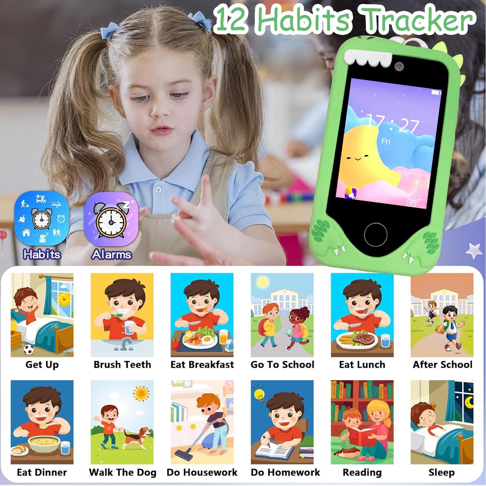 Kids Smart Phone Interesting Learning Toy With Dual Camera HD Touch Screen Music Player And Multiple Game Options Excellent Birthday Gift