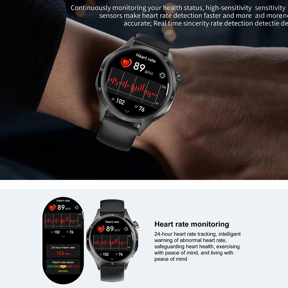 Watch6 Pro smart watch, 1.53-inch touch screen wireless calling, with over 100 sports modes and watch faces, AI voice assistant, compatible with Android and iPhone watches, fitness watch wearable device, Milanese stainless steel strap waterproof watch.