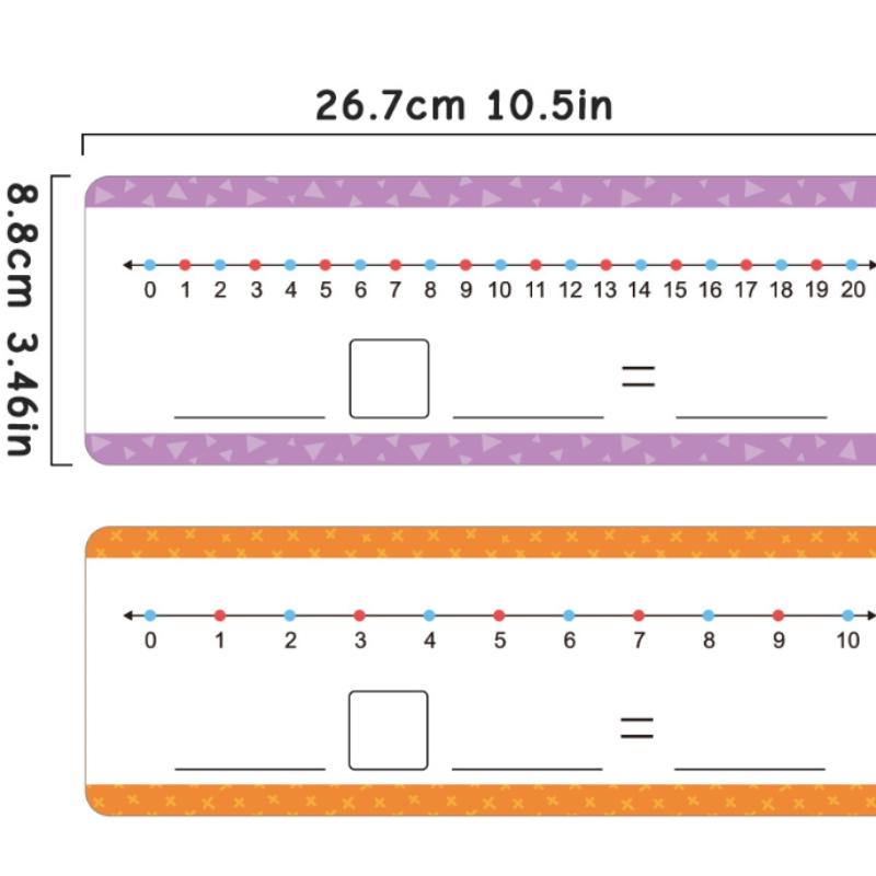 1pc Multi-Style Number Line Addition Subtraction Learning Cards, Essential Education for Mind Development, Perfect Gift for Back-To-School Season