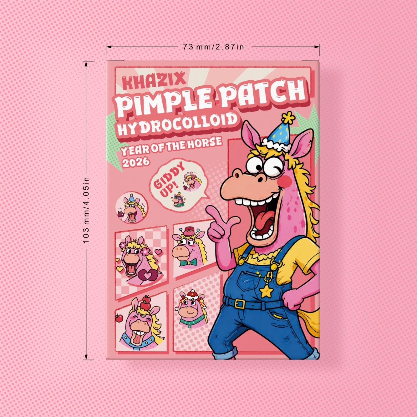 Cute Pimple Patch, Non-Irritating Makeup Covering Patch, Breathable, Daily Facial Care, Portable, Travel & Party Essential