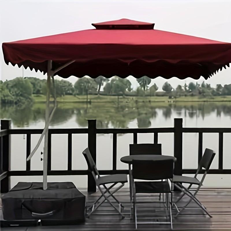Waterproof Square Umbrella Base Weight Bag, Side Slot Opening Design, Ideal for Outdoor Patio Umbrellas, Durable Sandbag Accessory