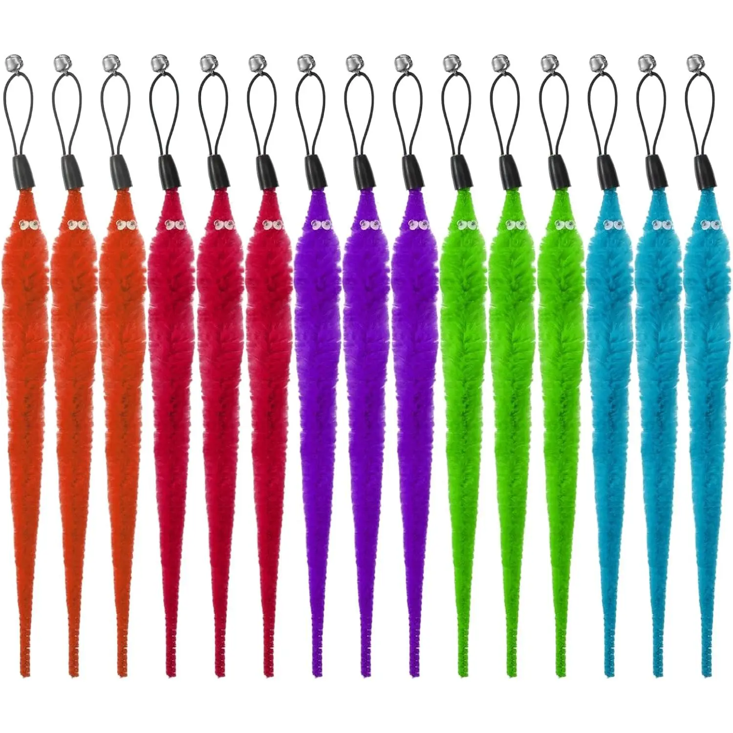 15 count  Worm  Refills,  Wand Attachments Worm  Refills Interactive Cats Toys Cats Fishing Pole Toys for Indoor Kitten