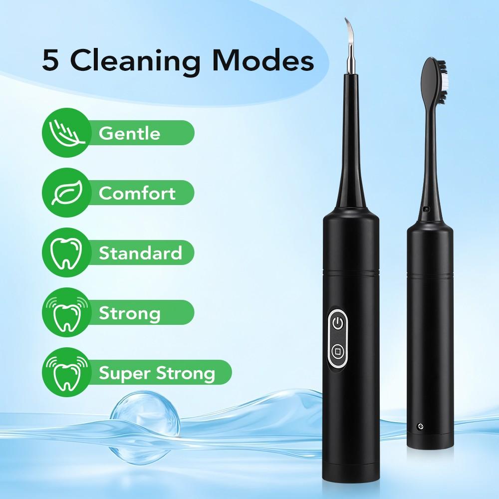 Electric Toothbrush Set Tooth Cleaner, 5-Speed Adjustable Oral Care Kit, Teeth Cleaning Tools, Ideal for Daily Hygiene Routine