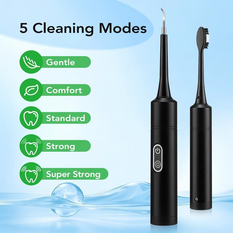 Electric Toothbrush Set Tooth Cleaner, 5-Speed Adjustable Oral Care Kit, Teeth Cleaning Tools, Ideal for Daily Hygiene Routine