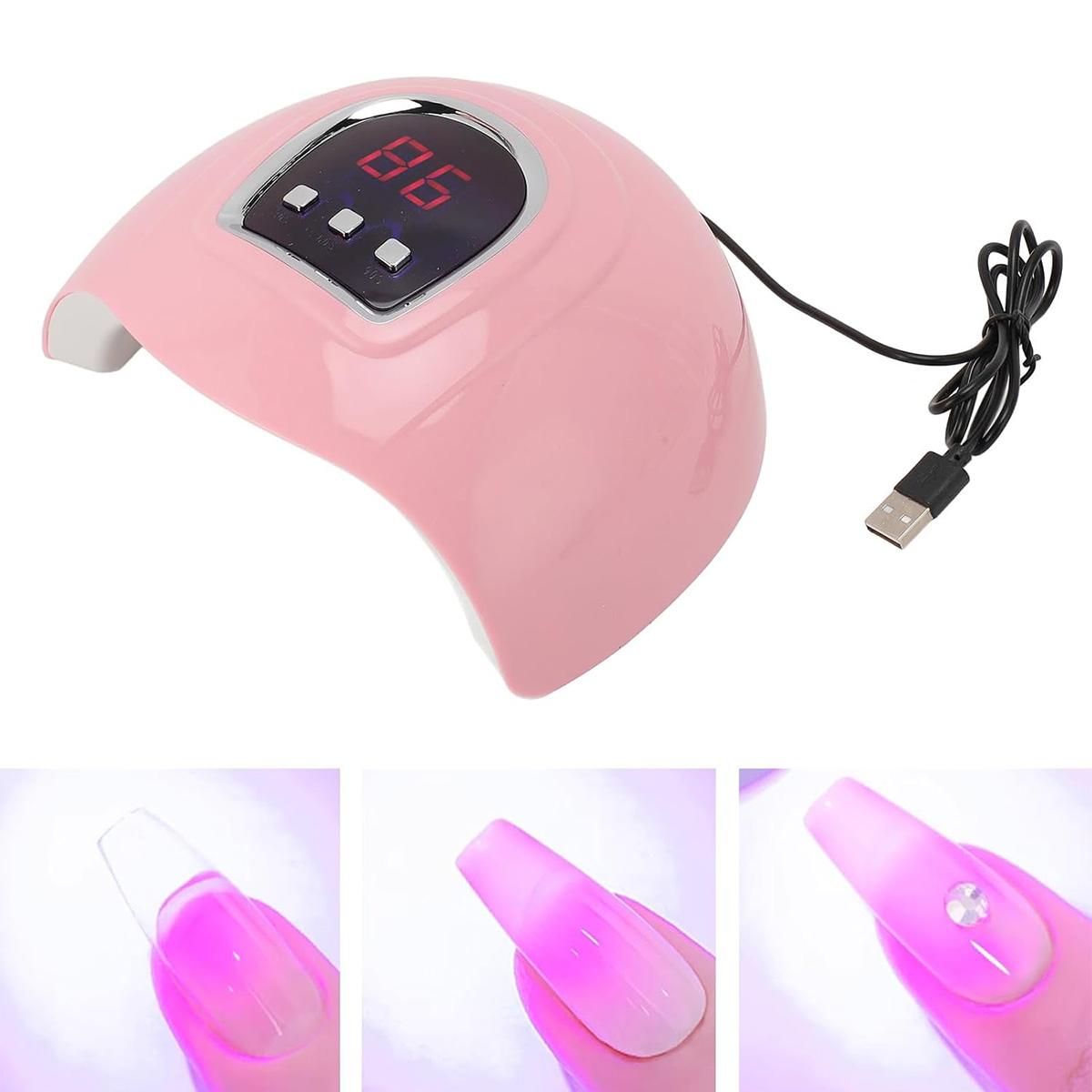 UV LED Nail Lamp, 54W UV Light for Gel Nails with Automatic Sensor/3 Timer Setting Professional Nail Dryer Gel Polish Curing Lamp Nail Art Tools