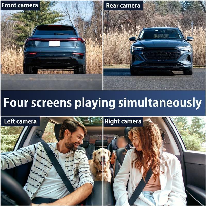 💯 Rideshare Safety! 4CH Dash Cam | 32GB + WiFi | Uber Lyft Must🚗 Non-rechargeable, must be used while plugged in.