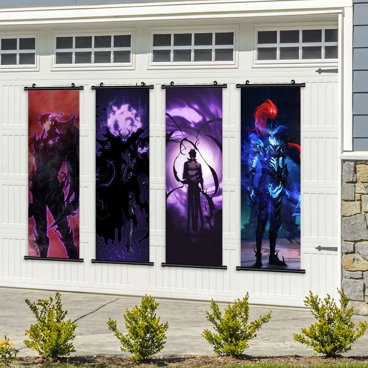 Anime Character Posters Set, Cool Anime Design Art Prints, Perfect Gift for Fans, High-Quality Wall Decor for Living Room & Bedroom, Wall Decoration