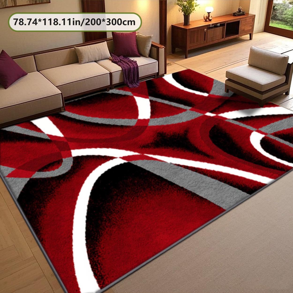 Velvet soft and comfortable patterned printed carpet, suitable for multiple scenarios, available in various sizes, soft and non-shedding, Decorative Area Rug