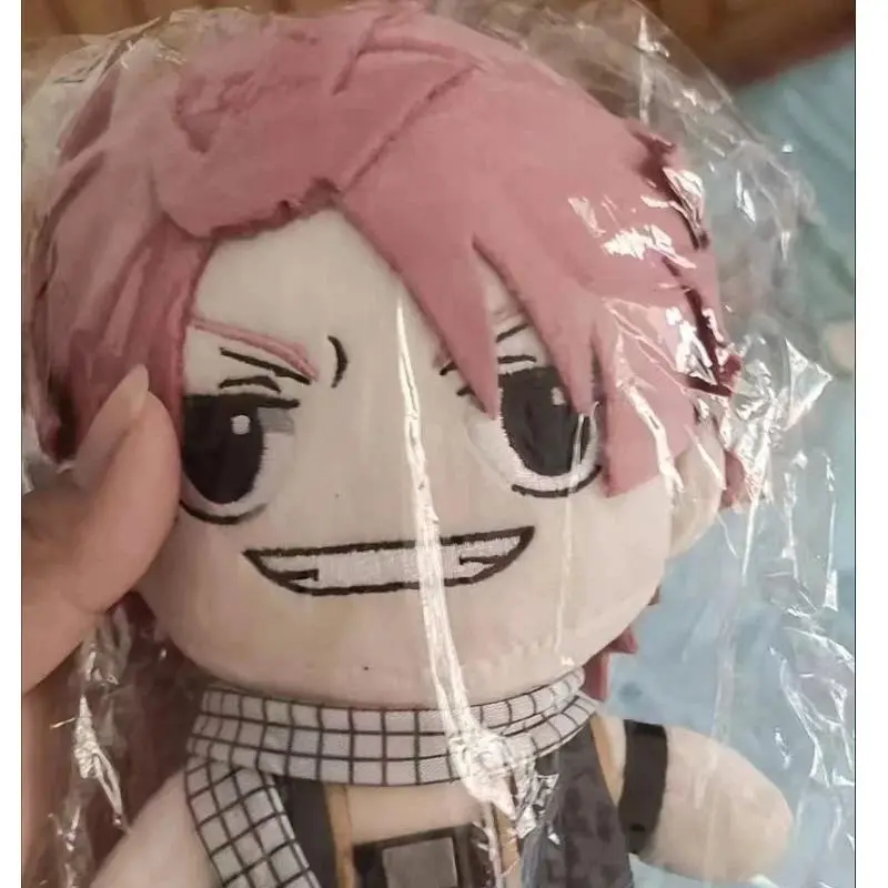 2026 New hot item Stuffed 20cm Game Anime Fairy Tail Natsu Natsu, Lucy & Happy Set Body Plush Doll Toy Soft Dress Up Cotton Kid Gift