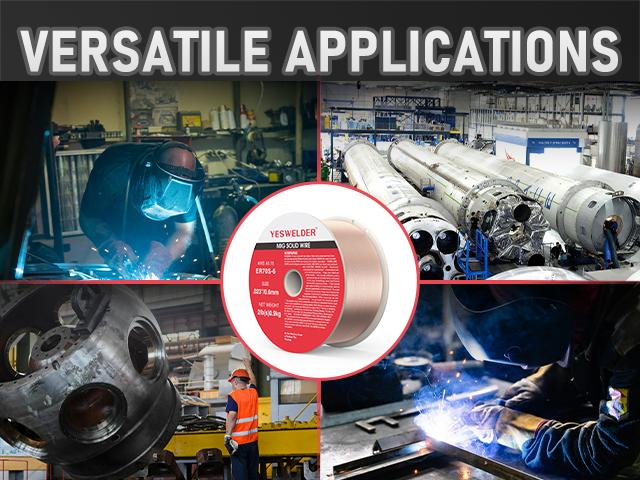 YESWELDER ER70S-6 Mild Carbon Steel MIG Welding Wire | 2LB Spool .023"/.030"/.035" Diameter Solid Gas MIG Wire