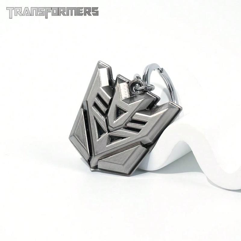 1PC TRANSFORMERS Officially Licensed Deceptions Pewter Keyring Keychain Bag Shirt Pants Jacket Versatile Decoration Cool Personality Style Party Supplies Birthday Holiday Gifts For Family And Friendsb