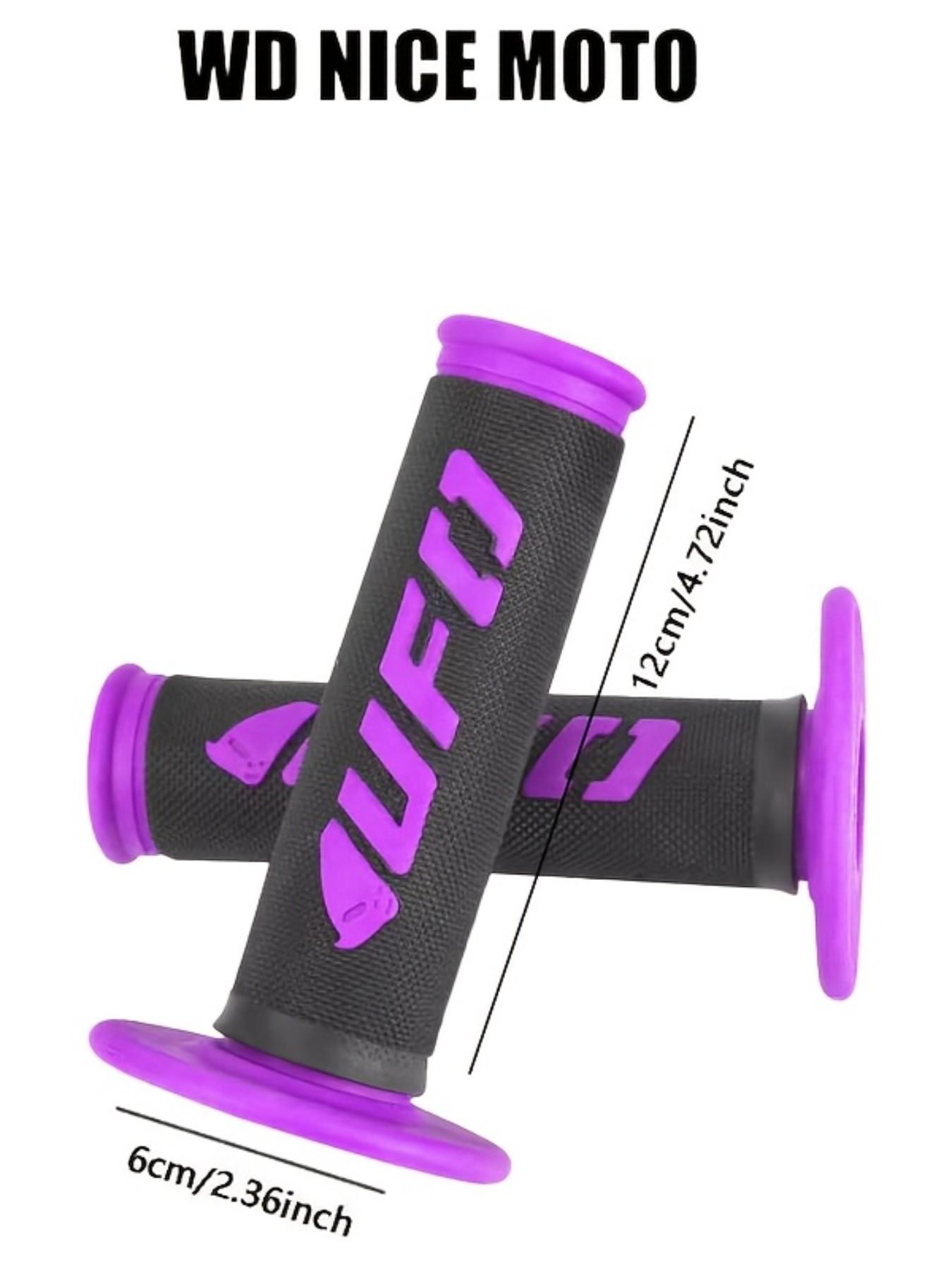 WD NICE MOTO 22mm 24mm Motorcycle Handle Bar Grips, Rubber Gel Hand Handlebar Grips for Dirt Bike Motocross, Universal Atv Compatible