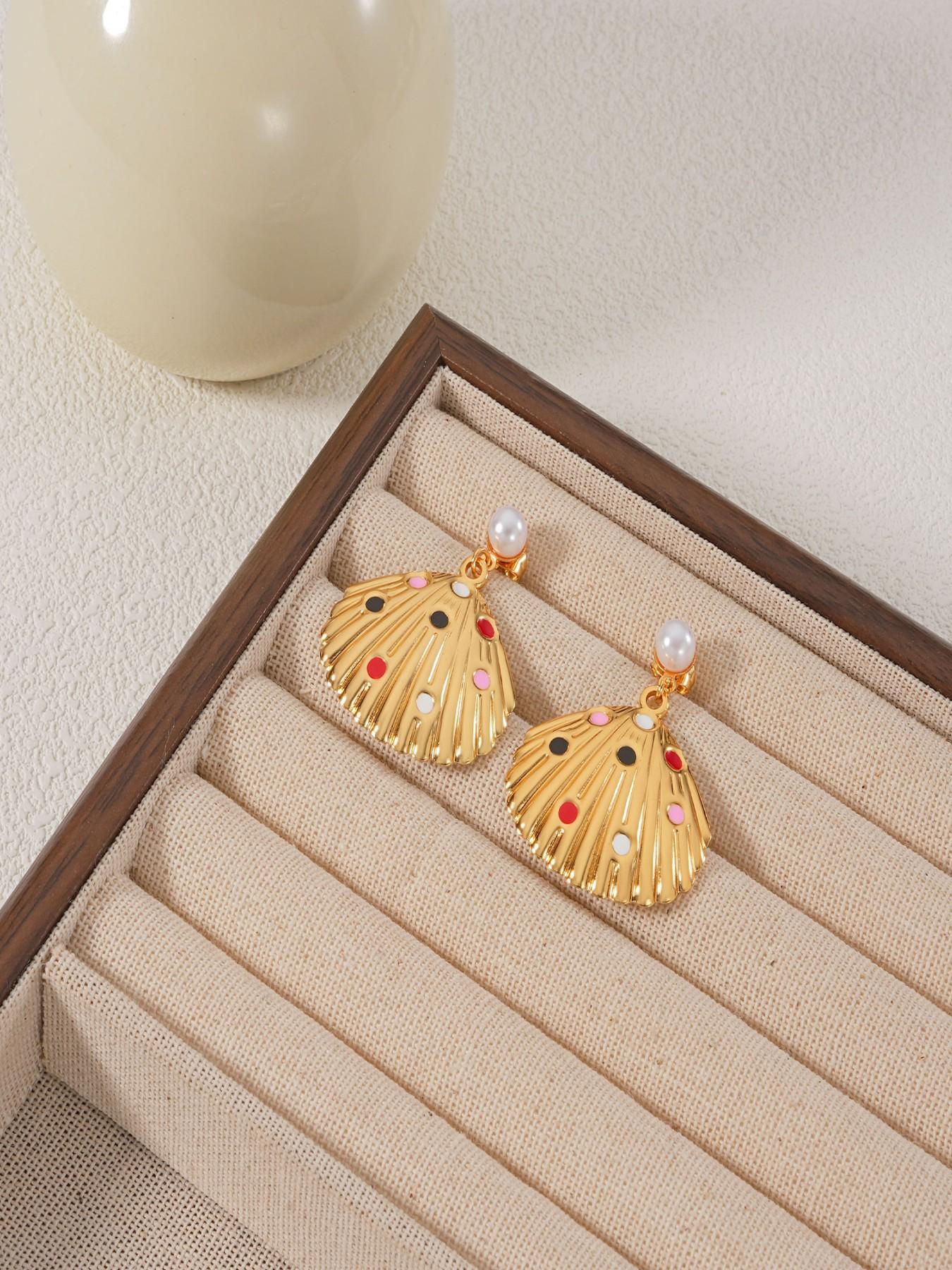 Women’s Elegant Stud Earring Set, Stainless Steel Material, Plain Design, All-Season Jewelry Accessory, Perfect Gift for Her