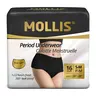 MOLLIS Disposable High-Waisted Period Underwear for Ladies & Women, Heavy Flow Use, 360° Leak-Proof, Breathable Elastic Stretch Fabric, Travel-Friendly, Minimalist Basic Underwear for Women, 8/16 Count Stretchable Womenswear Panties