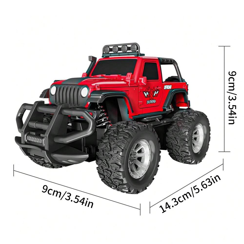 Remote Control Off-Road Jeep Toy, RC Off-Road Vehicle with Realistic Design, Birthday Christmas Gift for Boys Girls and RC Enthusiasts