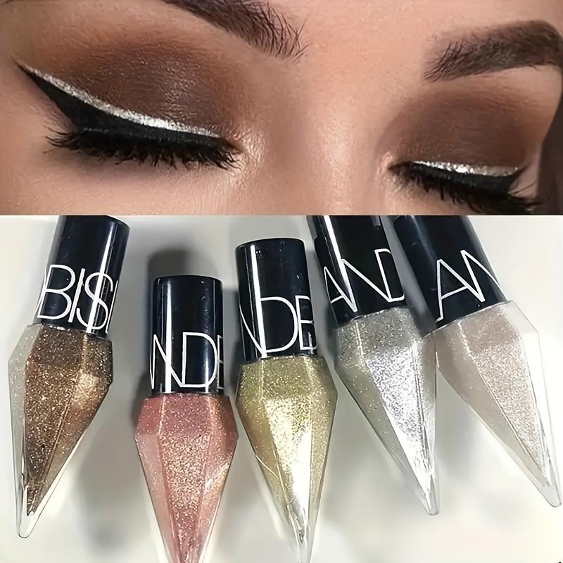 Five-Pack Diamond Glitter Eyeliner Liquid 12.5g, Long-Lasting Waterproof Eye Makeup, Perfect for Dramatic Looks, Ideal for All Skin Types