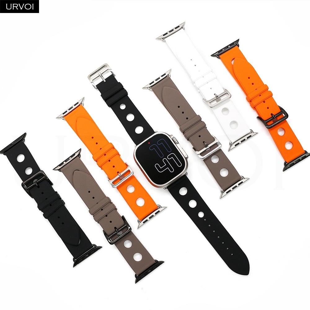 URVOI Scub’H Diving Band for Apple Watch Ultra 3 2 1 Series 11 10 9 8 SE 3 Seamless adapters with high-performance Silicone rubber strap