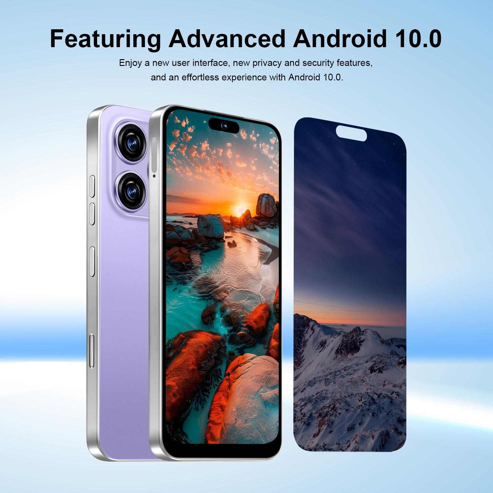 Astarry 16 Pro Max Smart Touchscreen Phone, Android Mobile Smartphone, 4GB+64GB ROM, Android 10.0, 6.93-inch Screen, 4100mAh Battery, Octa-Core Processor, Fingerprint Unlock, Face Unlock, Dual SIM & Dual Standby, Ultra-Clear Display Quality