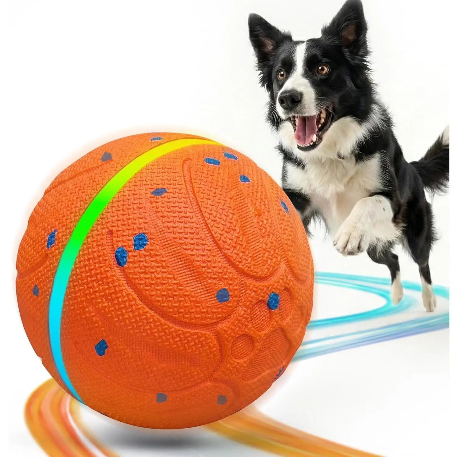 Diman Interactive Dog Toys, Moving Balls for Dogs, 3 Bounce Modes, 3.2 Inch
