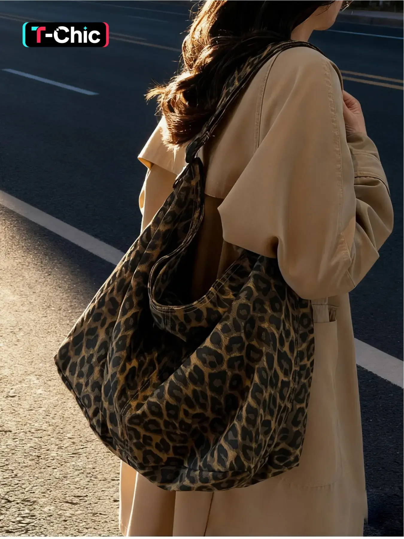 2026 Fall Winter New Camouflage Leopard Print Canvas Bag, Unisex Fashion Retro Shoulder Bag, Suitable for Commuting, Shopping, Campus, Gift