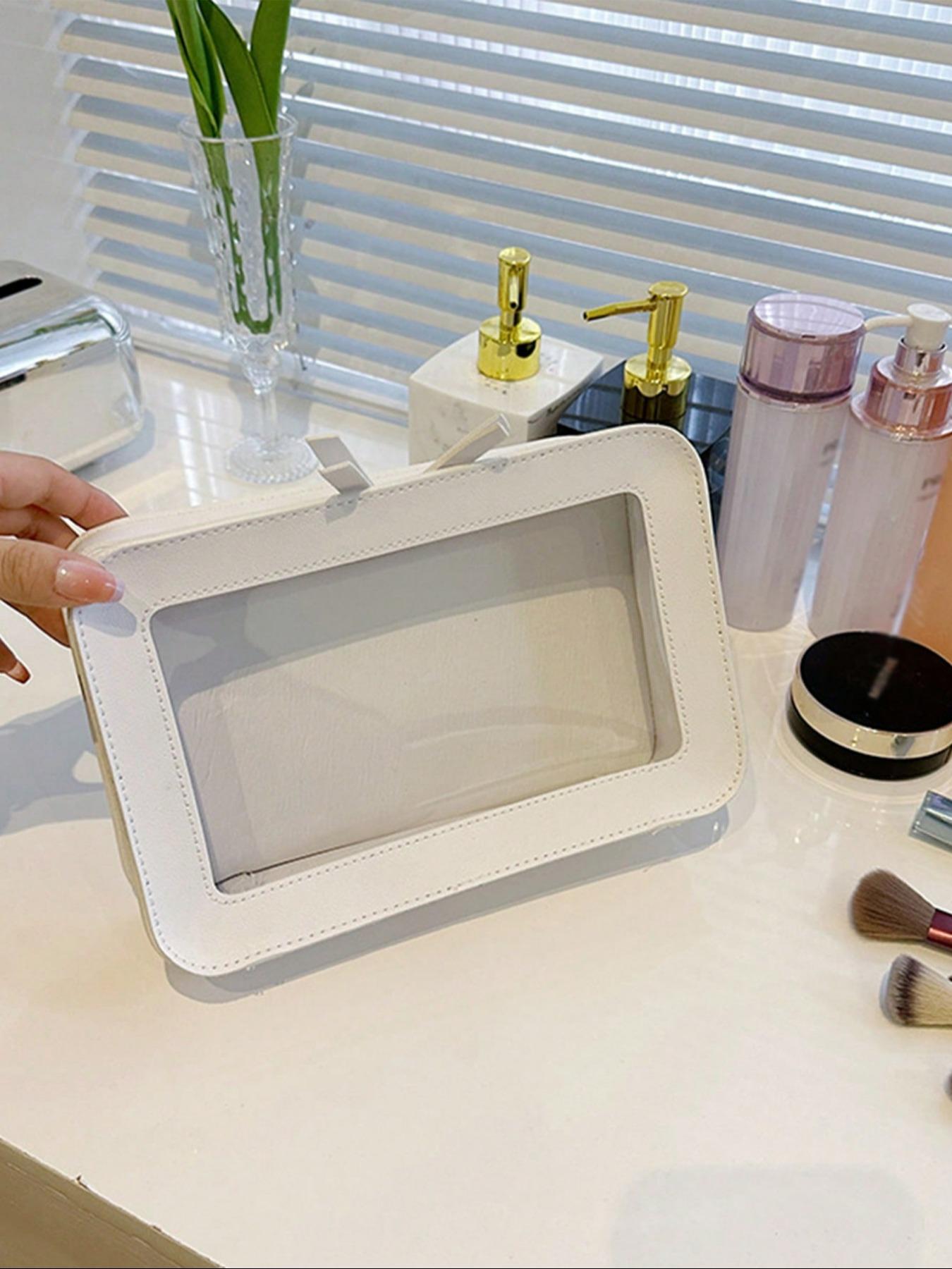 Transparent Mini Makeup Bag, Wallet Style, Waterproof Zipper Pouch, Travel Essential, Student Daily Use, Perfect Gift for Friends, Makeup Organizer Pouch