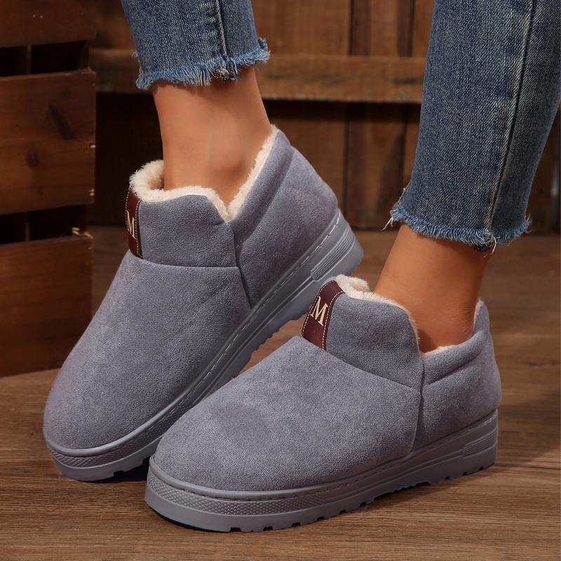 Women's Boots Cozy  Memory Foam Fleece Lined Lightweight And Comfortable Slip-On For Indoor & Outdoor Wear