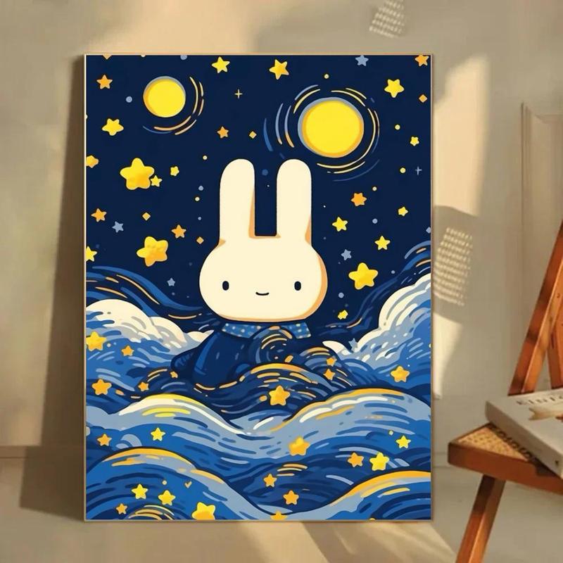 Cute Classic Dutch Cartoon Character M-Miffy Poster HD Printed Poster With Ultra-clear Resolution Waterproof And Moisture-proof Suitable For Bedroom Living Room Bar Restaurant Cafe Wall Decoration As Gift