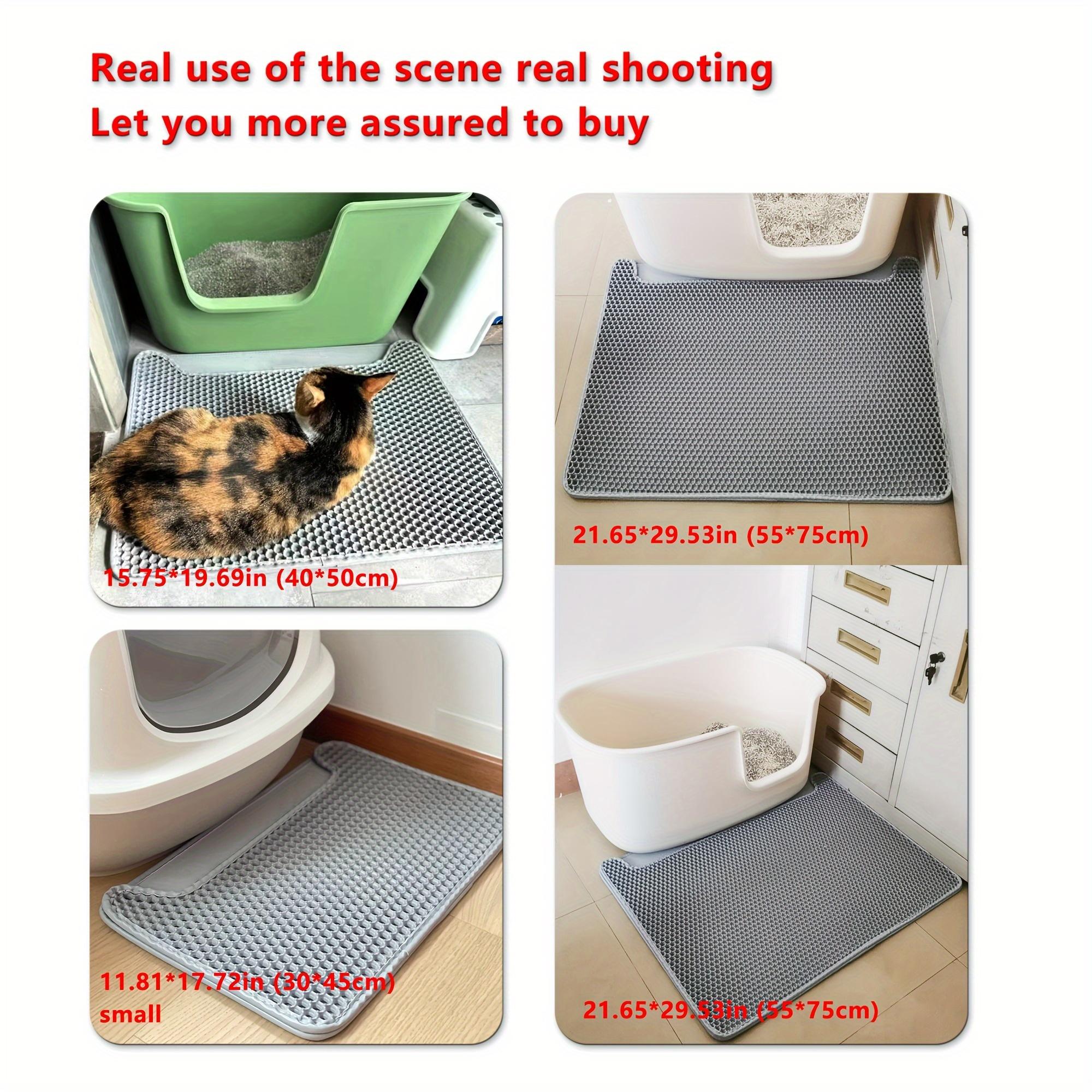Cat Litter Mat Anti-Splash Clean Dual-Layer Filter, Prevents Litter Leakage, Cat Sand Control Pad, Toilet Foot Pads, Pet Supplies