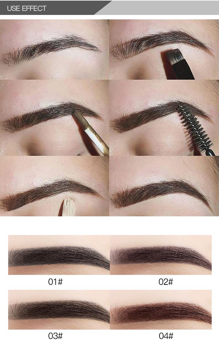Naturally waterproof, long-lasting, non-fading eyebrow tint, 3D eyebrow gel, liquid eyebrow pencil
