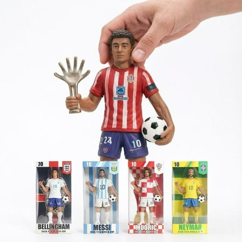 2026 World Cup Soccer Stars Action Figures - 22CM Messi, Ronaldo, Mbappe, Yamal - Collectible Football Player Model Toys, Premium Ornaments for Home Display & Kids Gifts