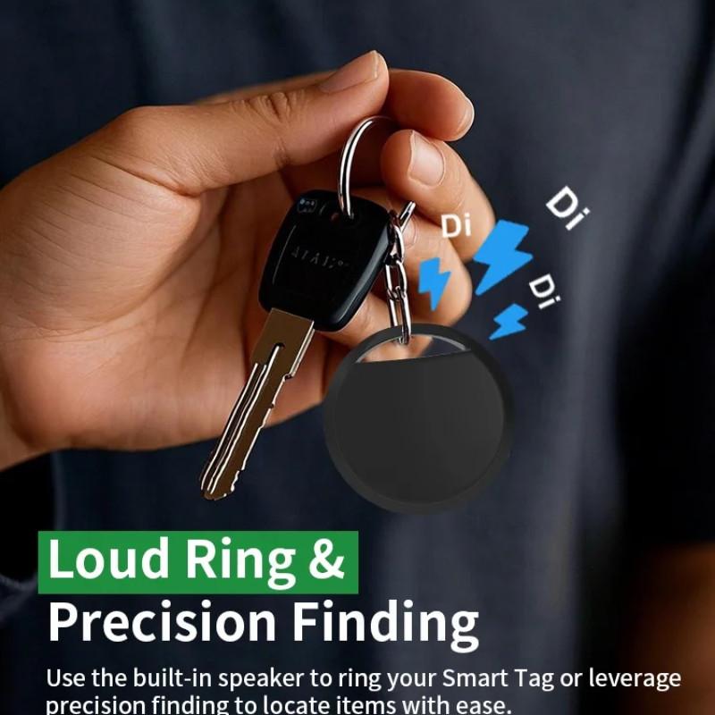 4 Pack, Key Finder Tracker Devices - Bluetooth Item Finders, Compatible with Apple Find My (IOS Only), GPS Trackers Tag for Car|Wallets|Luggages|Suitcases|Bags, Phone Locator, gpstracker wallet tracking device