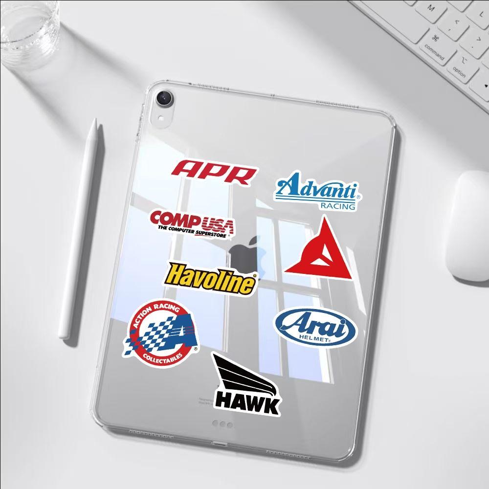 50pcs JDM Car Modification & Racing Brand Stickers Pack, Waterproof Motorcycle & Auto Logo Decals, Automotive Decals for Helmet, Laptop, Car Window & Tool Box, Tuner Gift, Decal For Cars, Automobile Decals