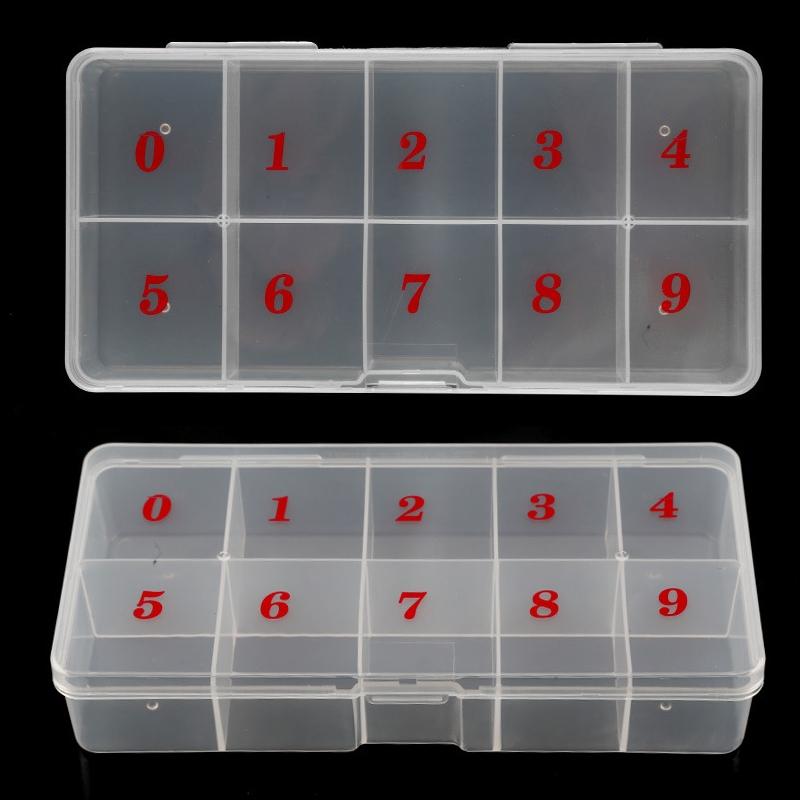 Nail Supplies Nail Patch Storage Empty Box PP Box Translucent Wearable Manicure Box 500 Pieces Fake Nail Sheet Empty Box Flat Bottom Jewelry Box Nail Tool Box Storage Box