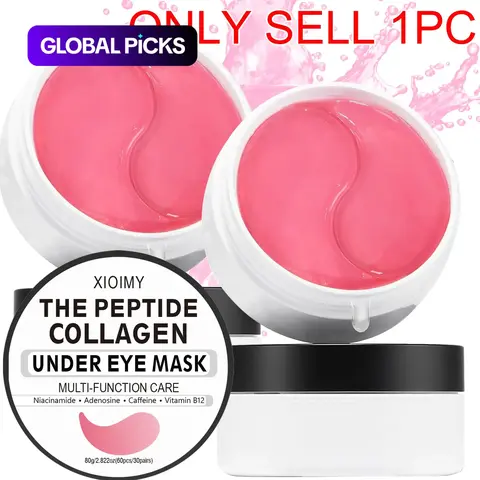 60pcs Peptide Collagen with Retinol & Caffeine, Caffeinated, Deep Moisturizing, Hydrating, Soothing & Firming High-Hydration Eye Care Treatment Hydrating Eye Patches